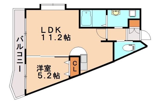 クオリア陣原の物件間取画像